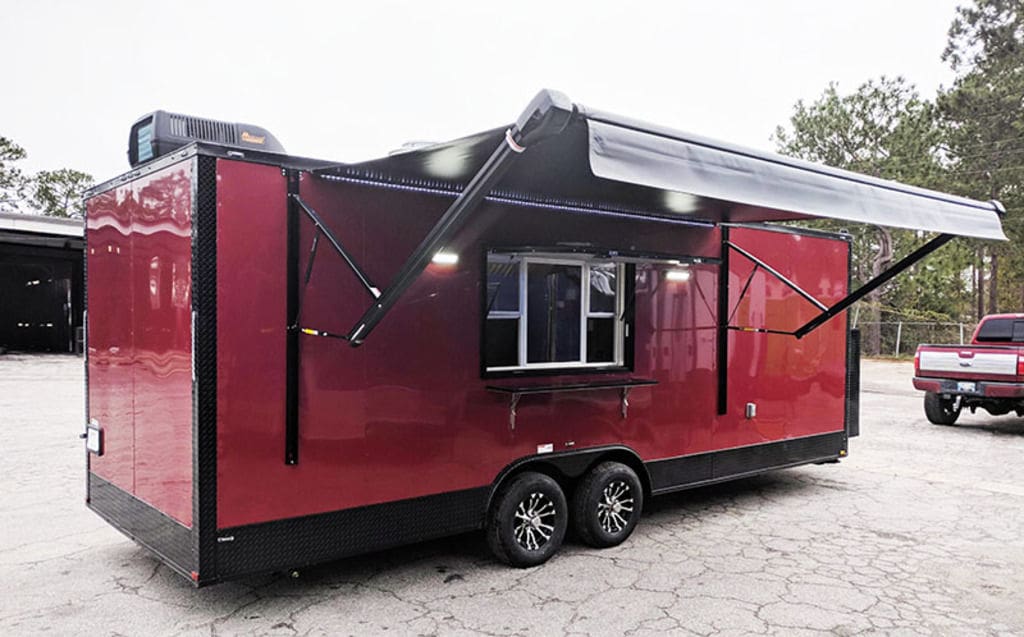 2025 Southern Dimensions 24- Concession Trailer- Gas – Fire Suppression-Hood-Refrigeration (SDG-215)